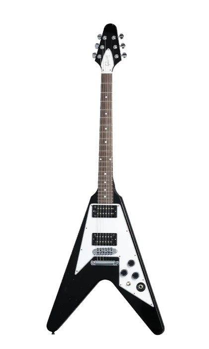 Gibson Custom Kirk Hammett 1979 Flying V Solidbody Electric Guitar, Ebony