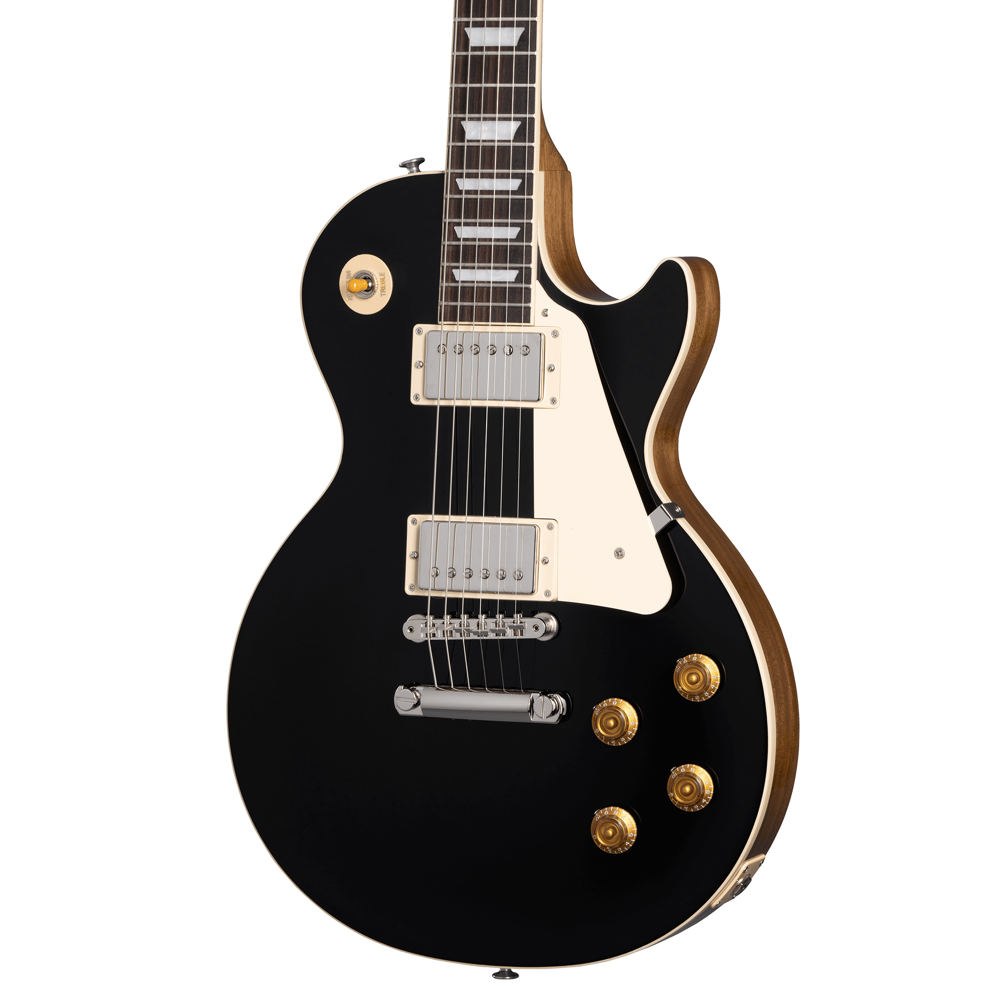 Gibson Les Paul Standard 50s Plain Top Electric Guitar - Ebony | Zoso Music Sdm