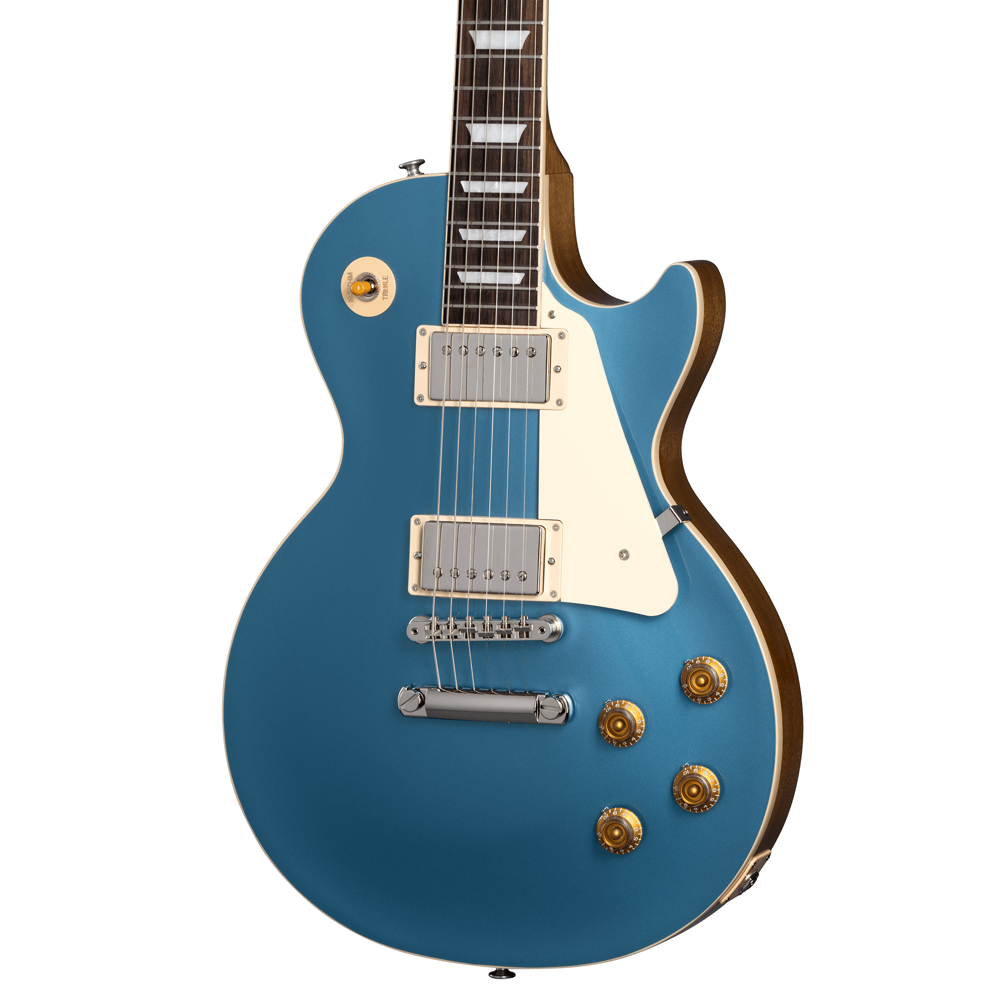 Gibson Les Paul Standard 50s Plain Top Electric Guitar - Pelham Blue  | Zoso Music Sdn Bhd