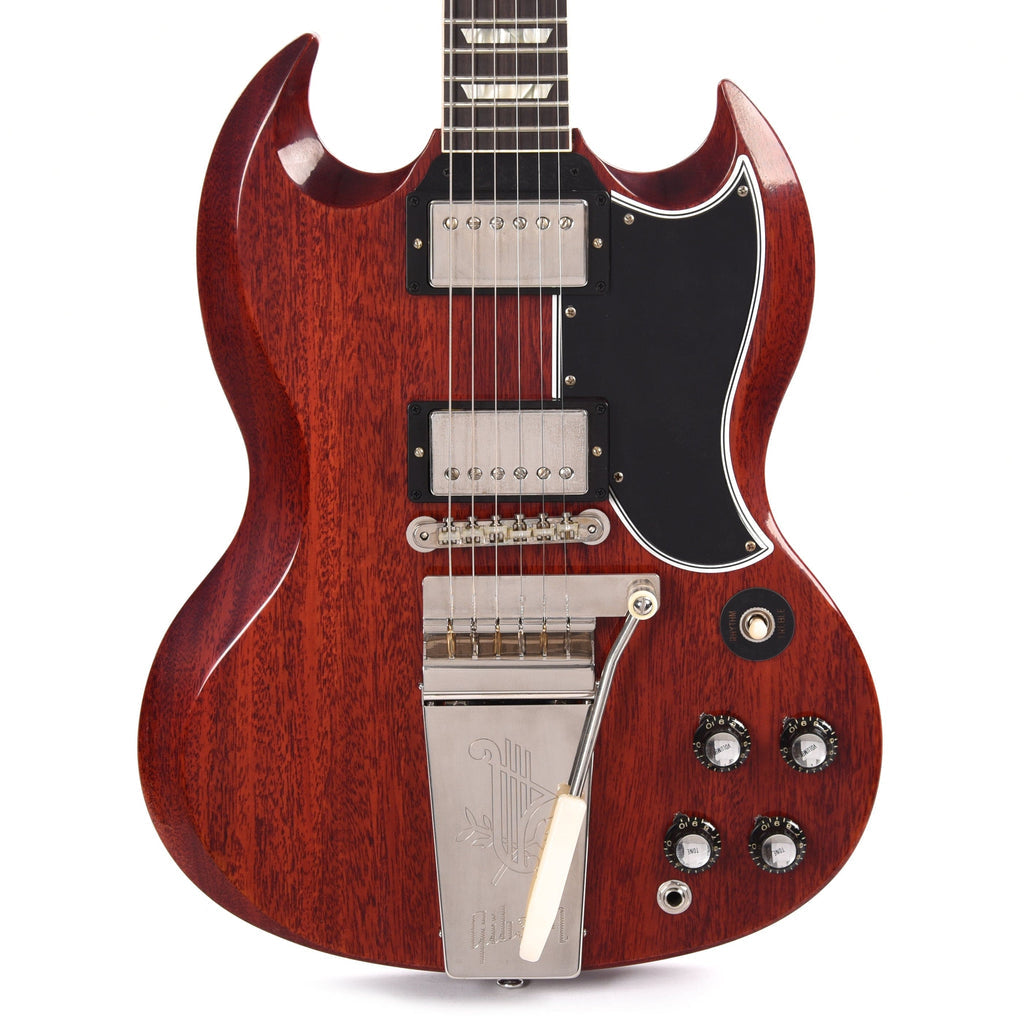 Gibson 1964 SG Standard Reissue w/ Maestro Vibrola VOS Electric Guitar, Cherry Red (SGSR64VOCHNM1)