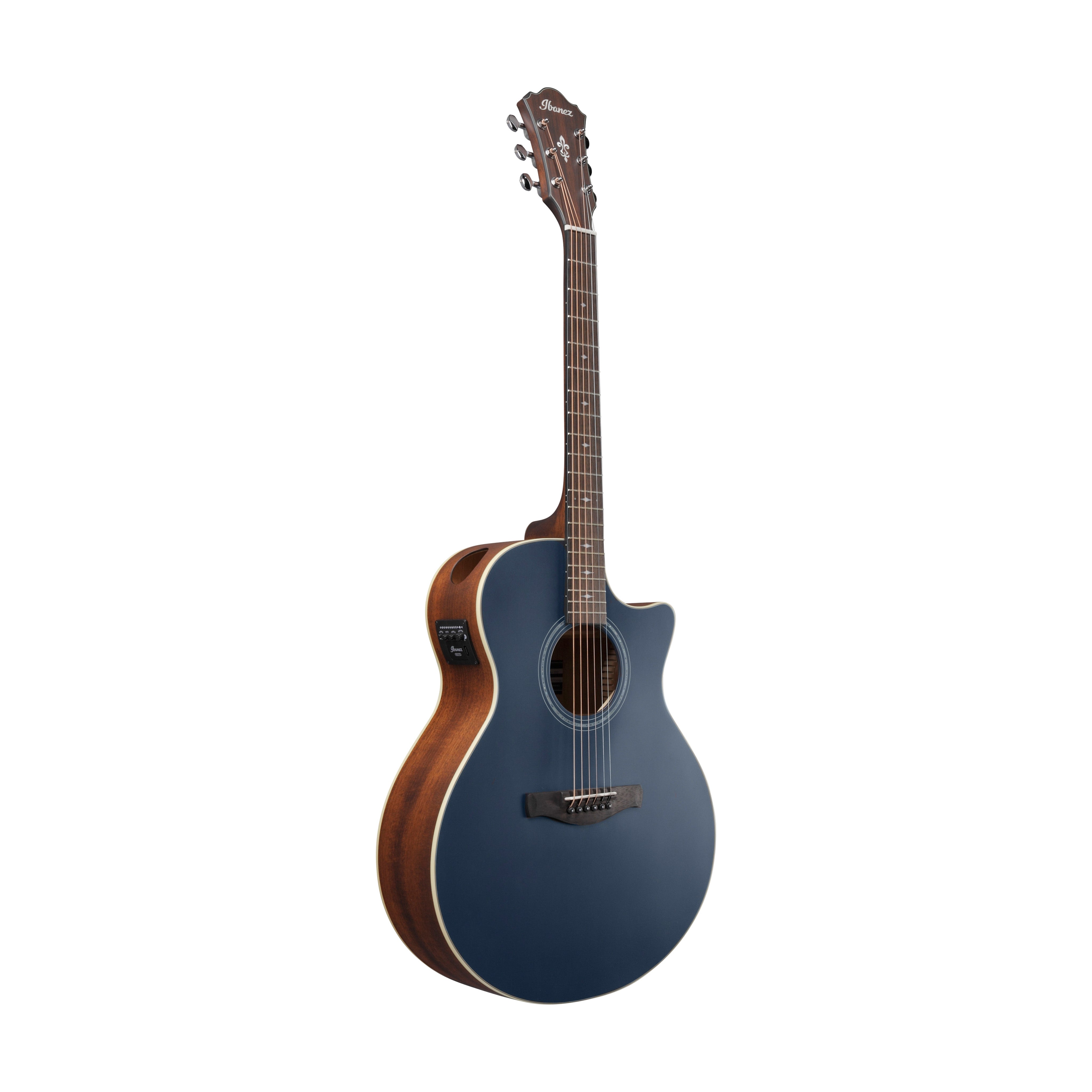 Ibanez AE100-DBF Acoustic Guitar, Dark Tide Blue Flat