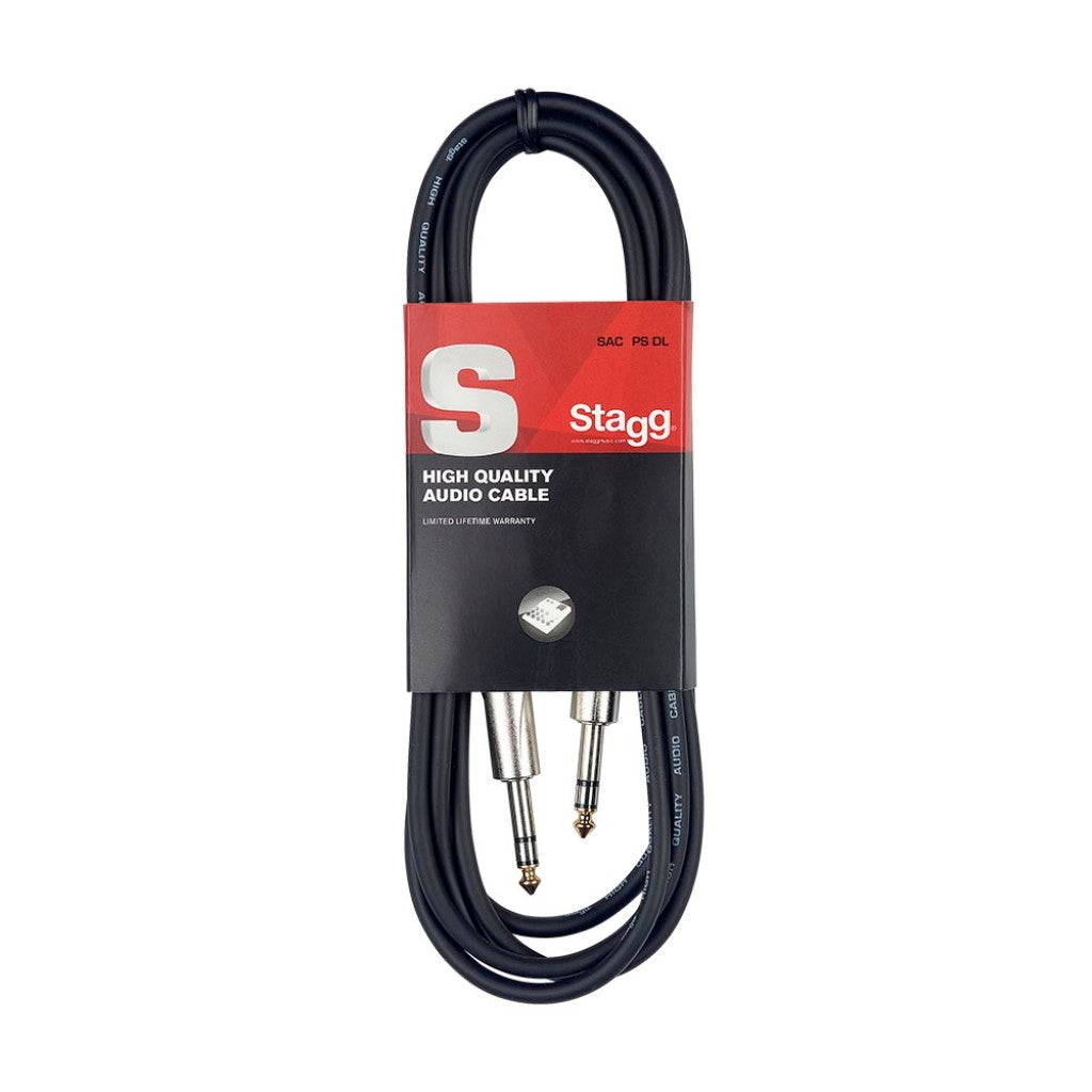 STAGG SAC1PS DL AUDIO CABLE JACK/JACK (M/M) 1M/3FT, STAGG, CABLES, stagg-cable-sac1psdl, ZOSO MUSIC SDN BHD