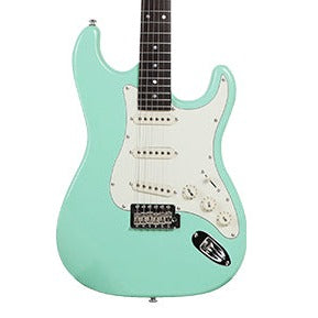 J&D ST-DS10S Stratocaster Electric Guitar, Green Mint