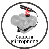 High-quality camera microphones attached to a DSLR camera, enhancing audio capture during video shoots.