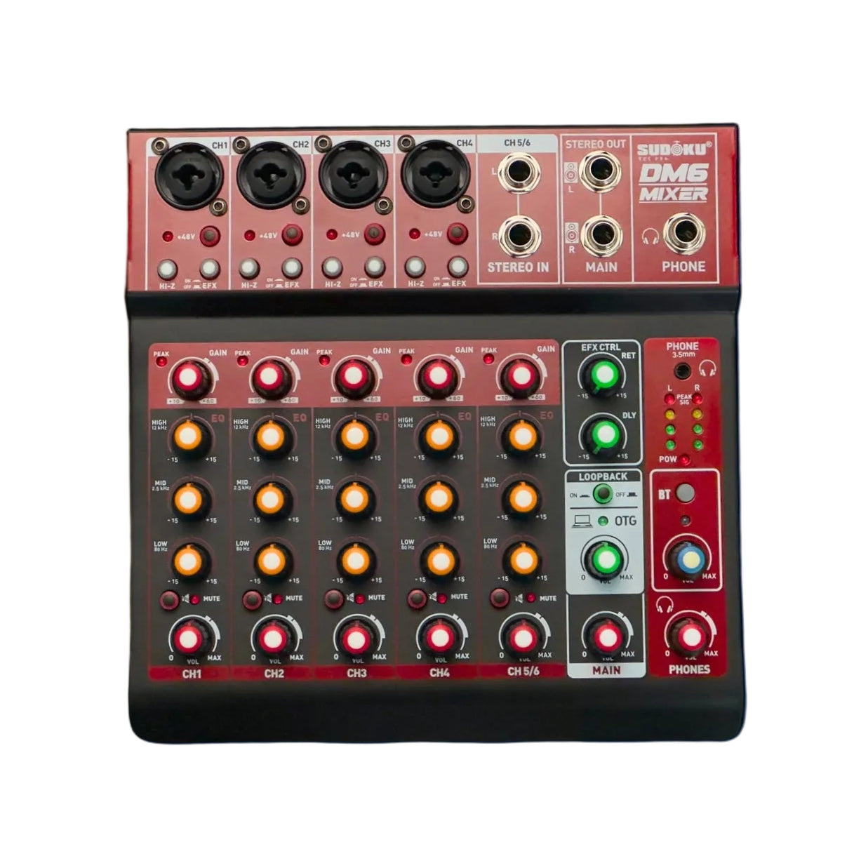 Sudoku DM6 Instrument Recording Mixer |  SUDOKU |  MIXER-ANALOG |  Zoso Music