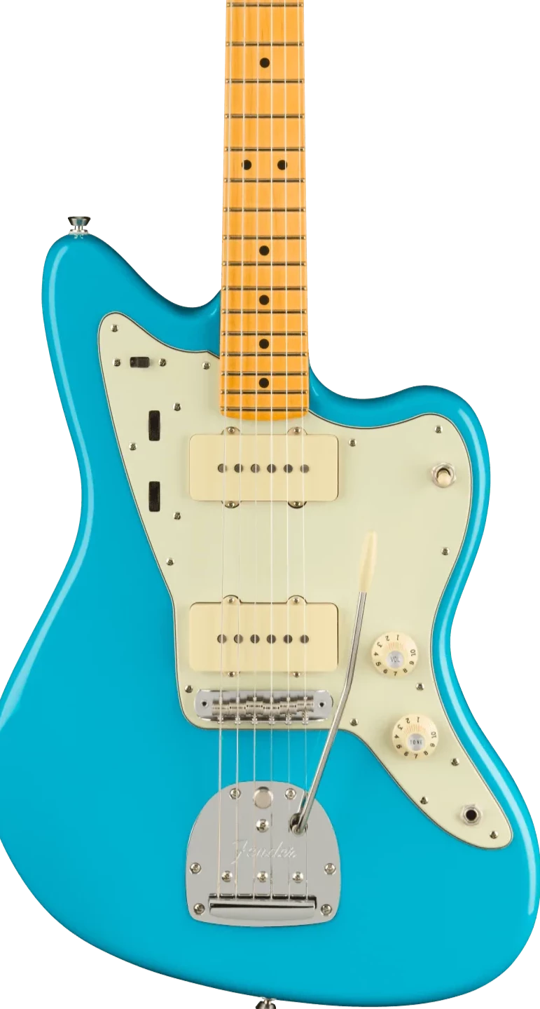 Fender American Professional II Jazzmaster Electric Guitar, Maple FB, Miami Blue |  FENDER |  ELECTRIC GUITAR |  Zoso Music