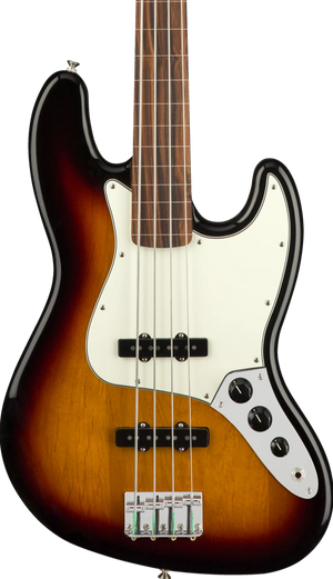 Fender American Professional Fretless Jazz Bass Guitar, Rosewood FB, 3-Tone Sunburst |  FENDER |  BASS GUITAR |  Zoso Music