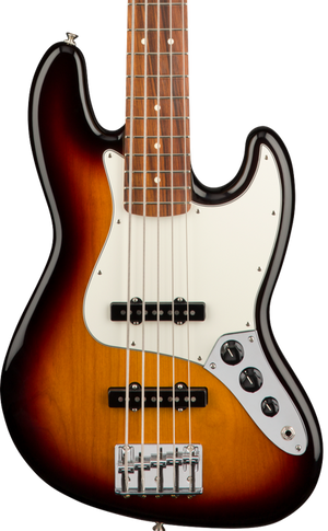 Fender Player Jazz Bass Guitar, Pau Ferro FB, 3-Tone Sunburst |  FENDER |  BASS GUITAR |  Zoso Music