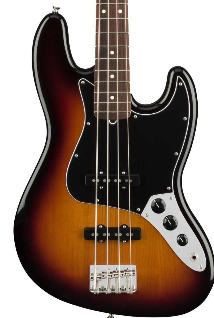 Fender American Performer Jazz Bass Guitar, Rosewood FB, 3-Tone Sunburst