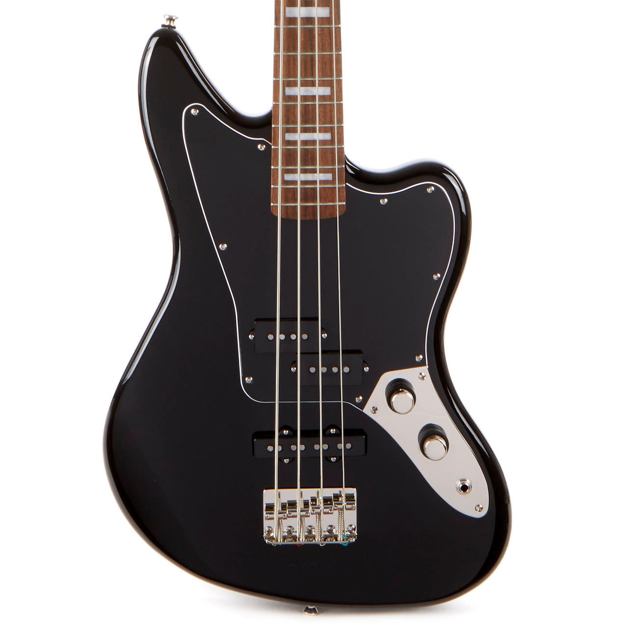 Squier Classic Vibe Jaguar Bass Guitar, Laurel FB, Black