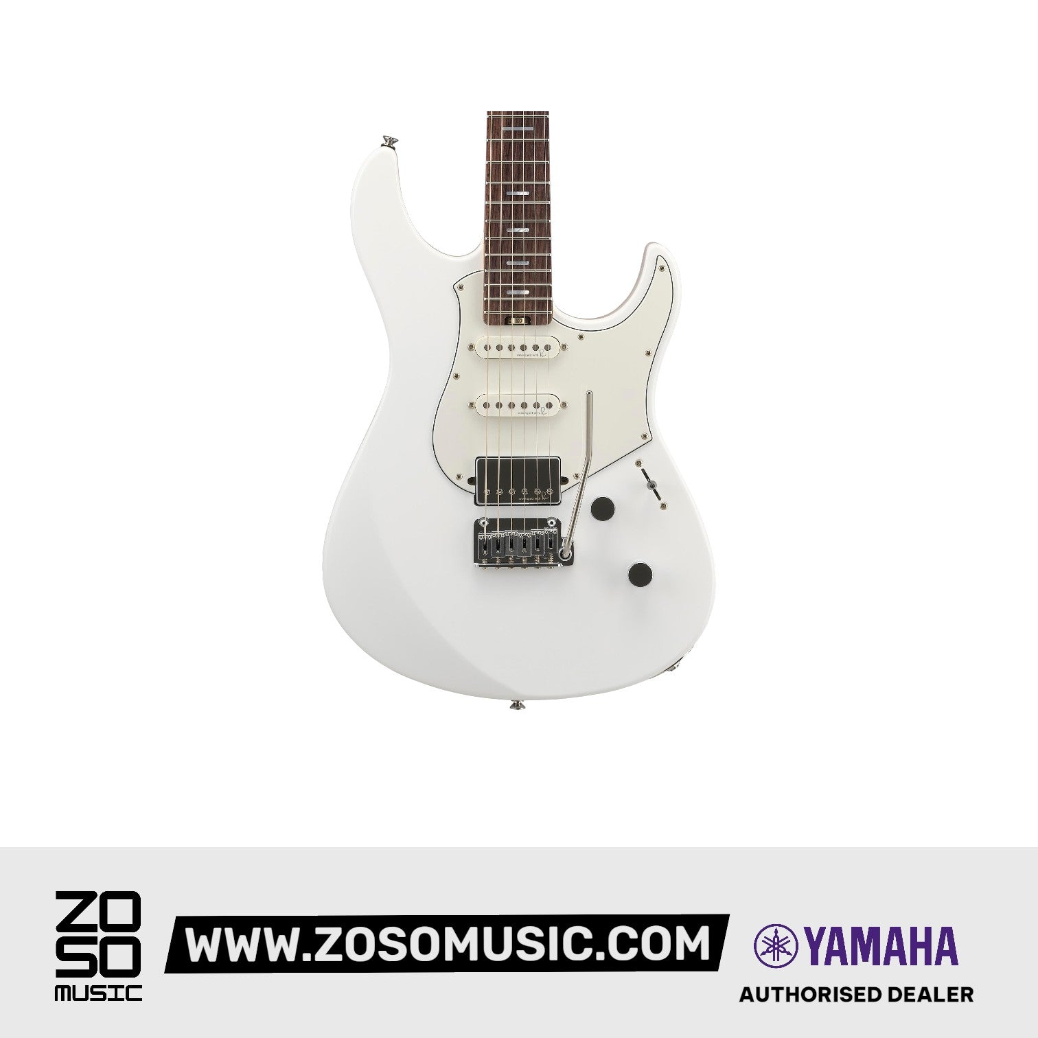 Yamaha PACS+12 Pacifica Standard Plus Electric Guitar, Rosewood Fingerboard - Shell White | Zoso Music Sdn Bhd