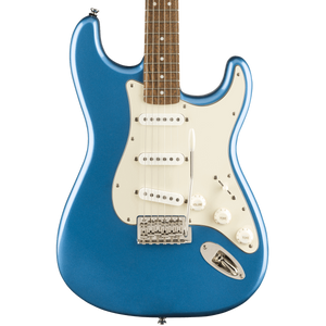Squier Classic Vibe 60s Stratocaster Electric Guitar, Laurel FB, Lake Placid Blue