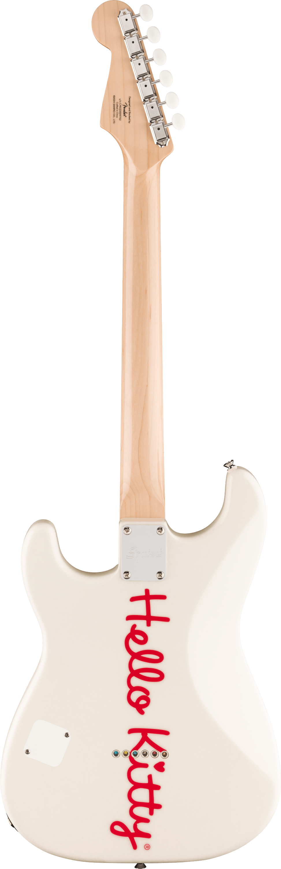 Squier by Fender Limited Edition Hello Kitty Stratocaster Electric Guitar, Maple FB, White |  SQUIER BY FENDER |  ELECTRIC GUITAR |  Zoso Music