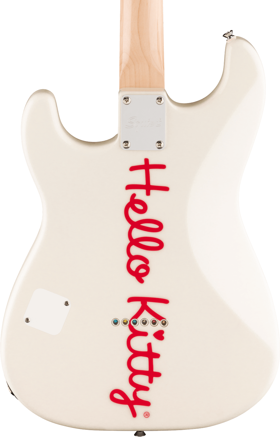 Squier by Fender Limited Edition Hello Kitty Stratocaster Electric Guitar, Maple FB, White |  SQUIER BY FENDER |  ELECTRIC GUITAR |  Zoso Music