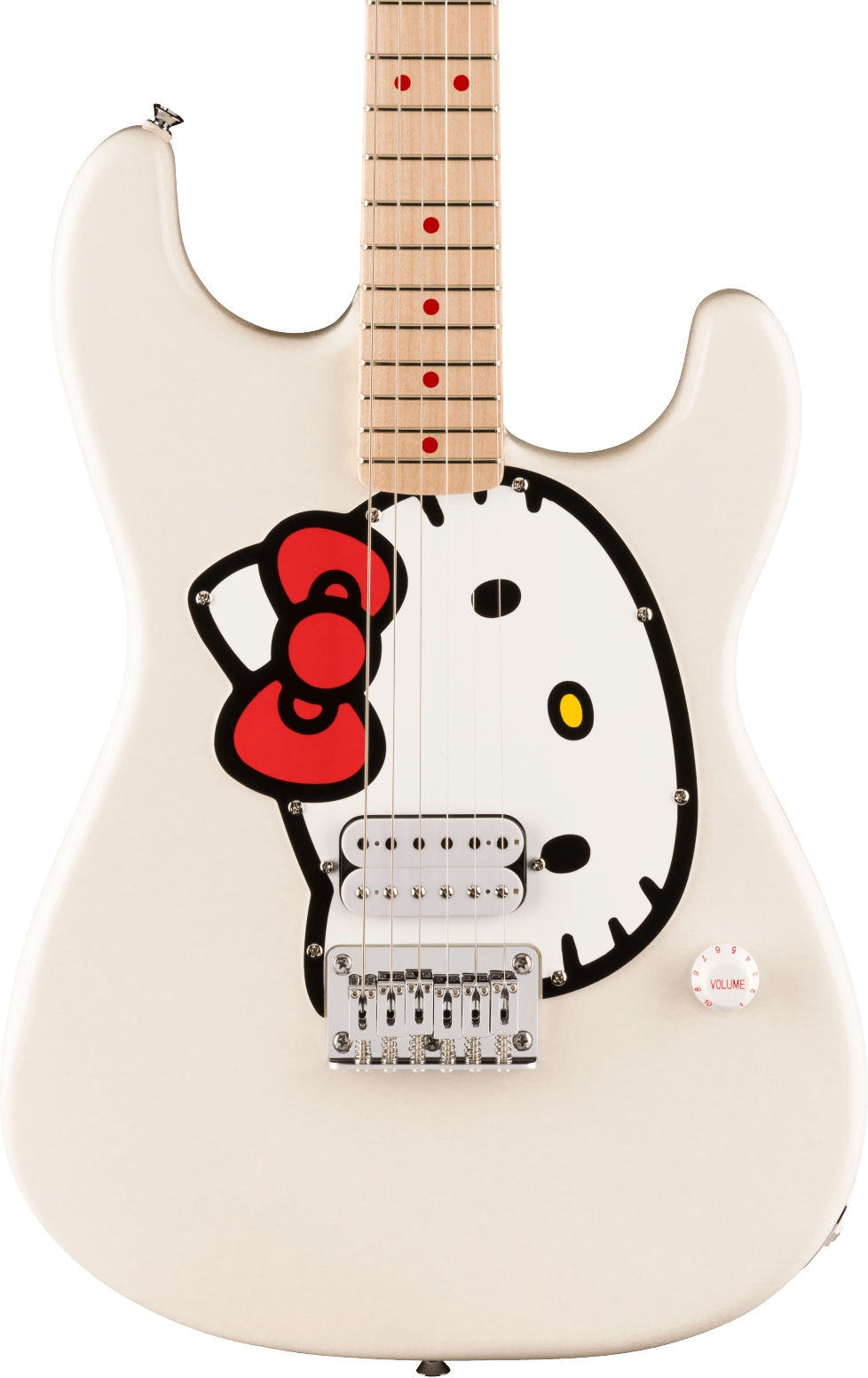 Fender x Hello Kitty White Stratocaster, White | Zoso Music Sdn Bhd