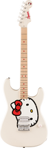 Squier by Fender Limited Edition Hello Kitty Stratocaster Electric Guitar, Maple FB, White |  SQUIER BY FENDER |  ELECTRIC GUITAR |  Zoso Music