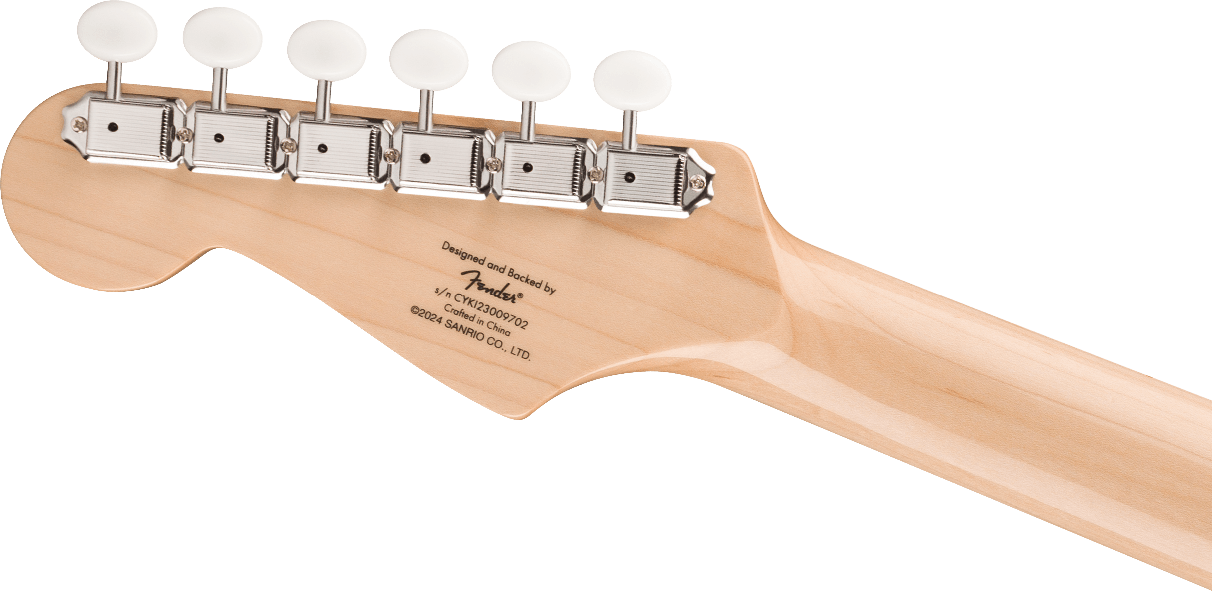 Squier by Fender Limited Edition Hello Kitty Stratocaster Electric Guitar, Maple FB, White |  SQUIER BY FENDER |  ELECTRIC GUITAR |  Zoso Music