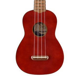 Fender Venice Soprano Ukulele, Walnut FB, Cherry |  FENDER |  UKULELE |  Zoso Music