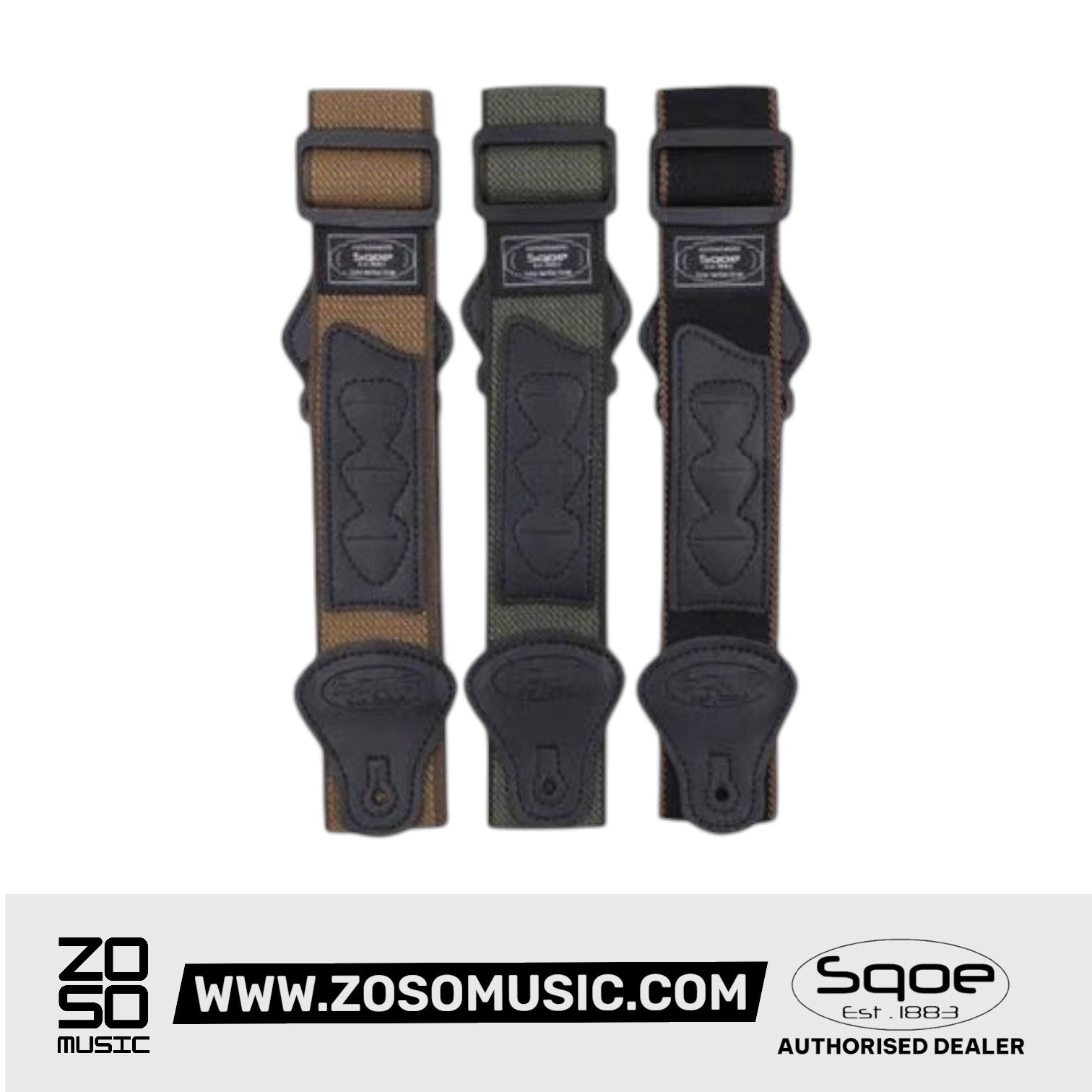 Sqoe JTBD-060 Pickholder Guitar Strap