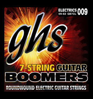 GHS GB7CL Boomers 7 String Electric Guitar Strings - Custom Light Gauge (009-062) |  GHS |  STRINGS-ELECTRIC GUITAR |  Zoso Music