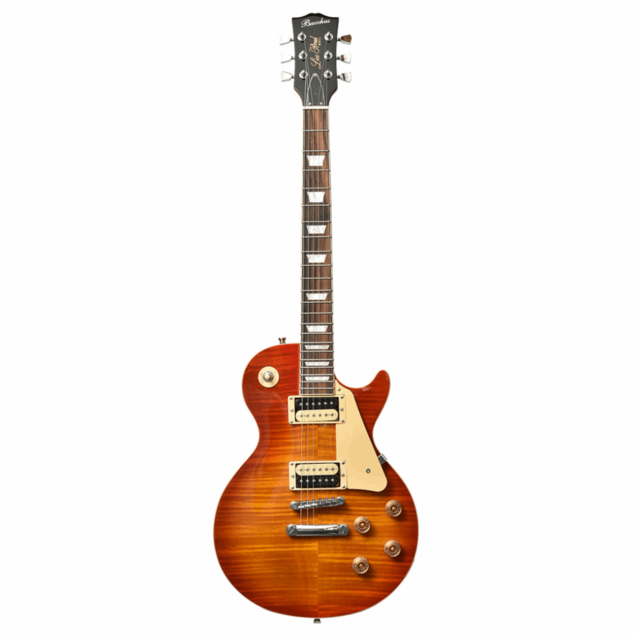 Bacchus Blp-fmh/r Cs Universe Series Electric Guitar, Cherry Sunburst With Bag