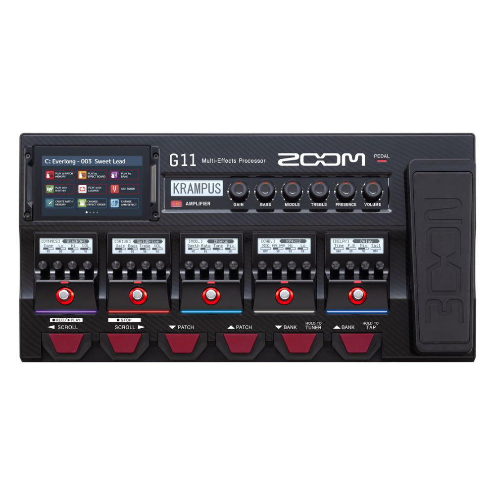 Zoom G11 Close Up View Zoso Music 
