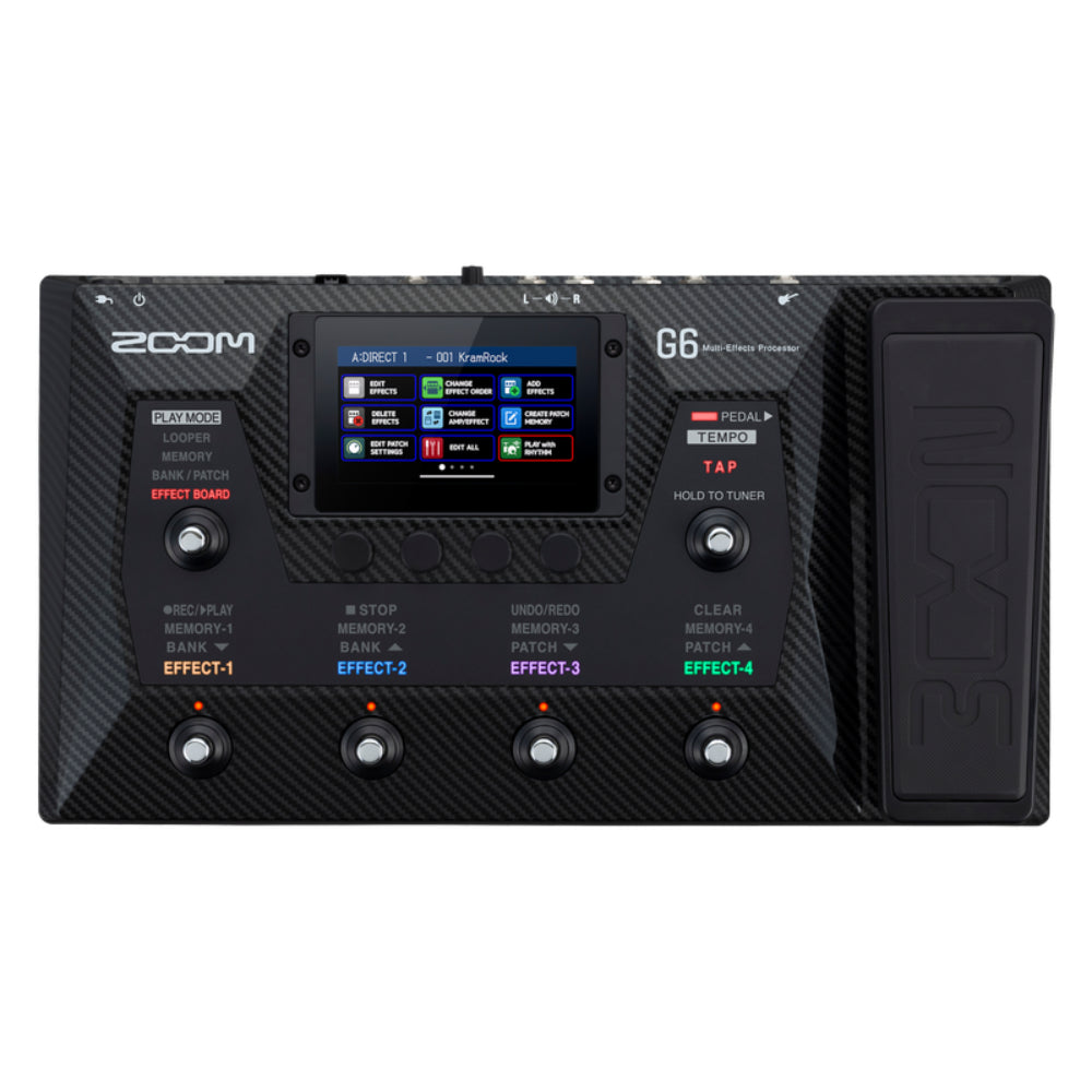 Zoom G6 Close Up View Zoso Music 