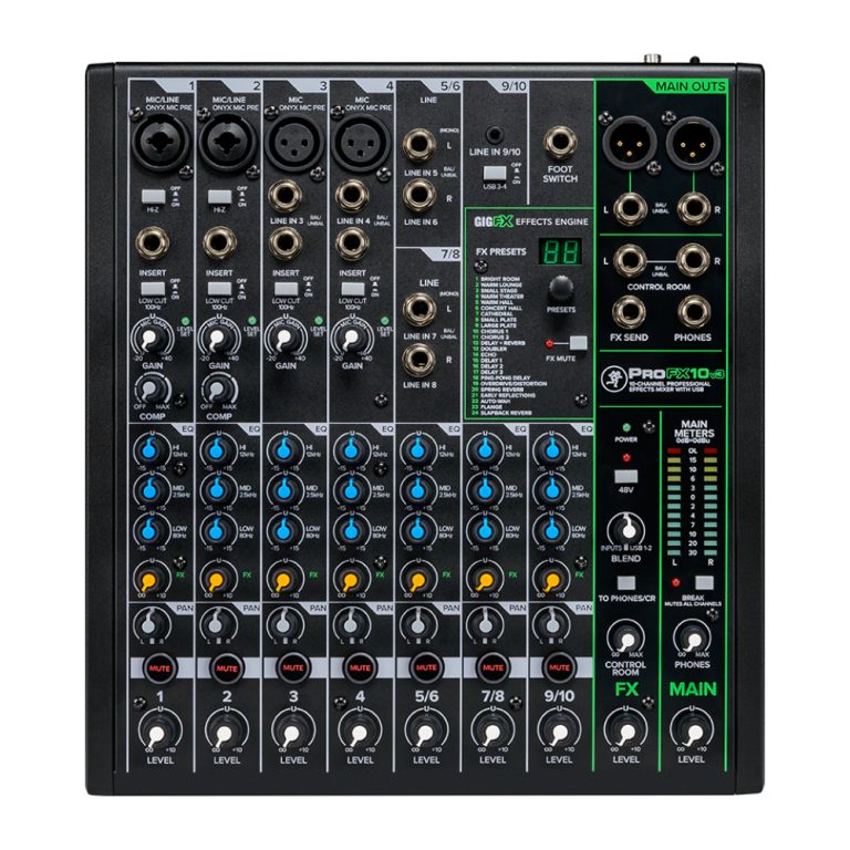 Mackie PROFX10V3+ 10-channel Professional Analog Mixer With USB | Zoso Music Sdn Bhd