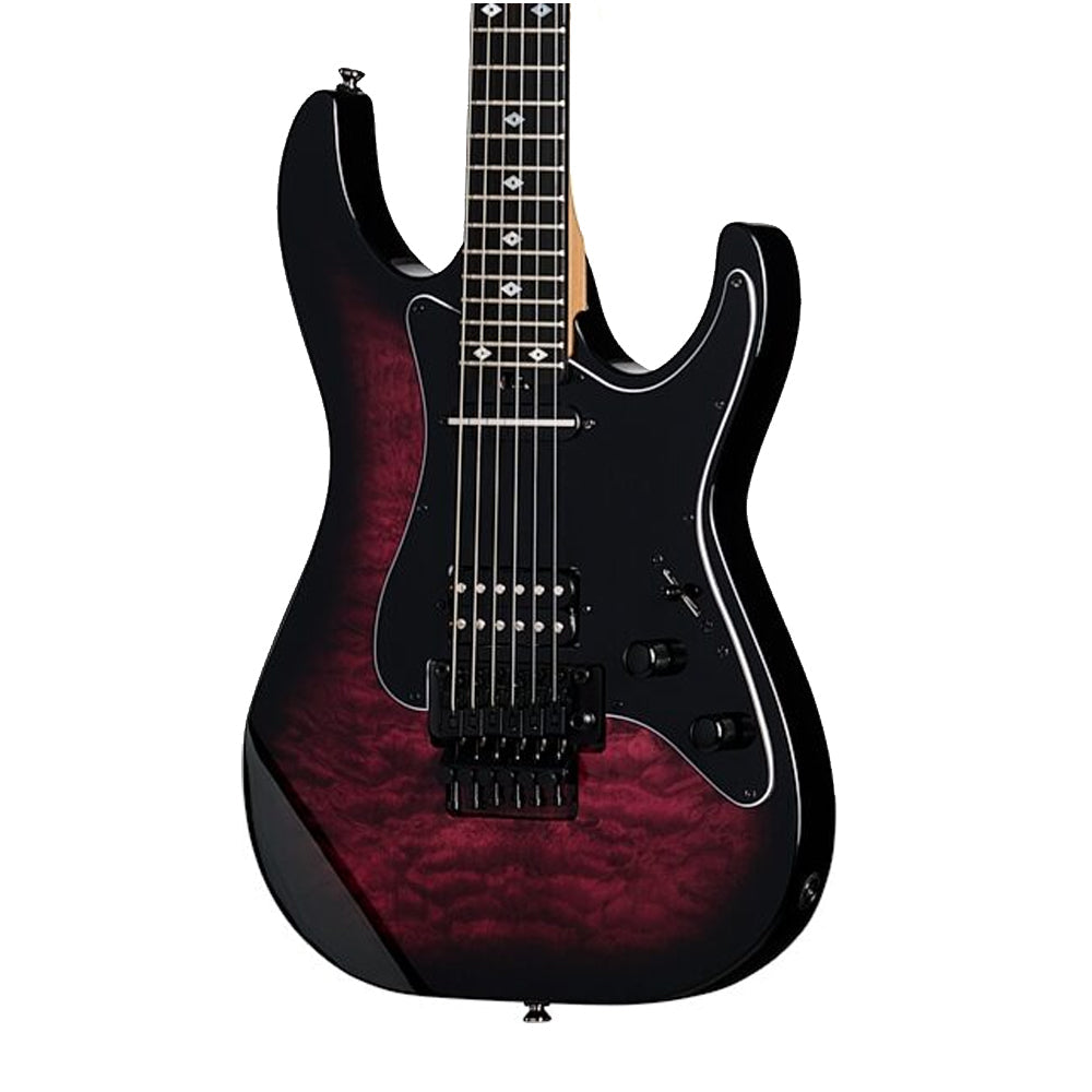 Kramer Volante Quilt HSFR Electric Guitar with Premium Bag - Magenta Burst | Zoso Music Sdn Bhd