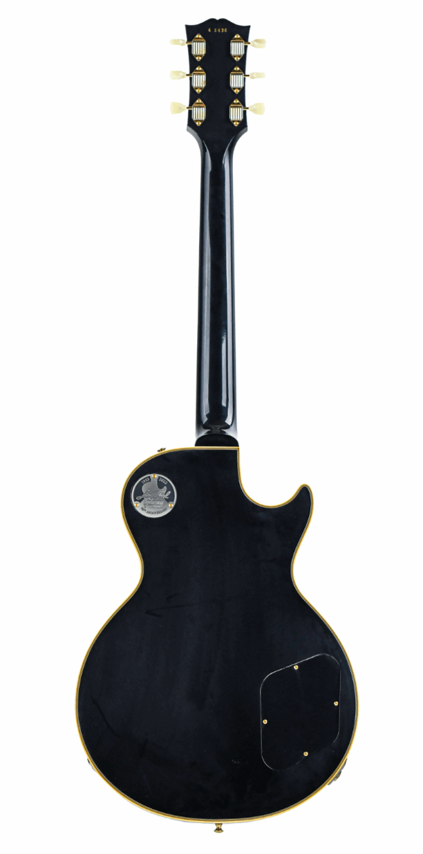 Gibson 1954 Les Paul Custom Staple Pickup Reissue VOS (Left-handed) Electric Guitar, Ebony (LPB54LHVOEBGH1)