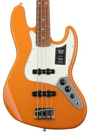 Fender Player Jazz Bass Guitar, Pau Ferro FB, Carpri Orange |  FENDER |  BASS GUITAR |  Zoso Music