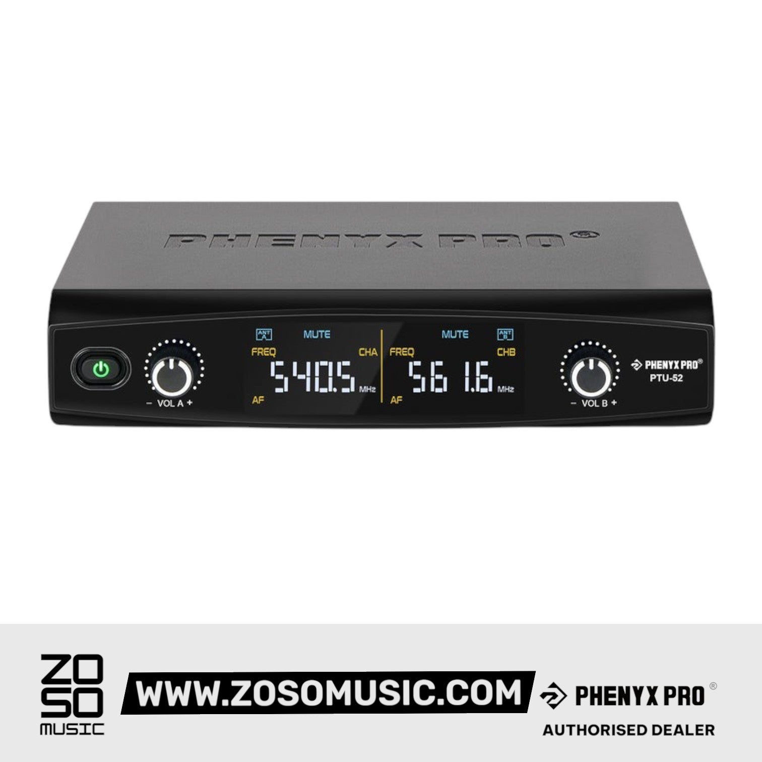 Phenyx Pro Best Budget Wireless PTU-52 Handheld UHF Wireless Microphone System, 200ft Range |  PHENYX PRO |  WIRELESS-ANTENNA |  Zoso Music