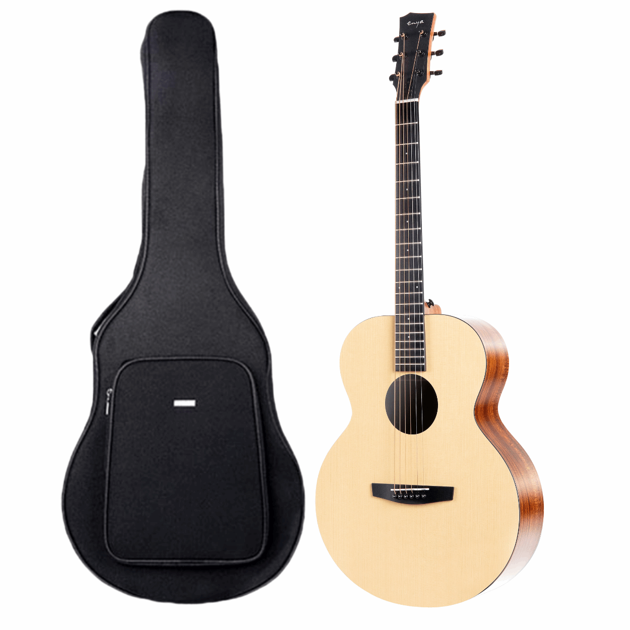 ENYA EA X0 SERIES HPL SPRUCE & HPL KOA (AJ BODY) WITH BAG | ENYA , Zoso Music