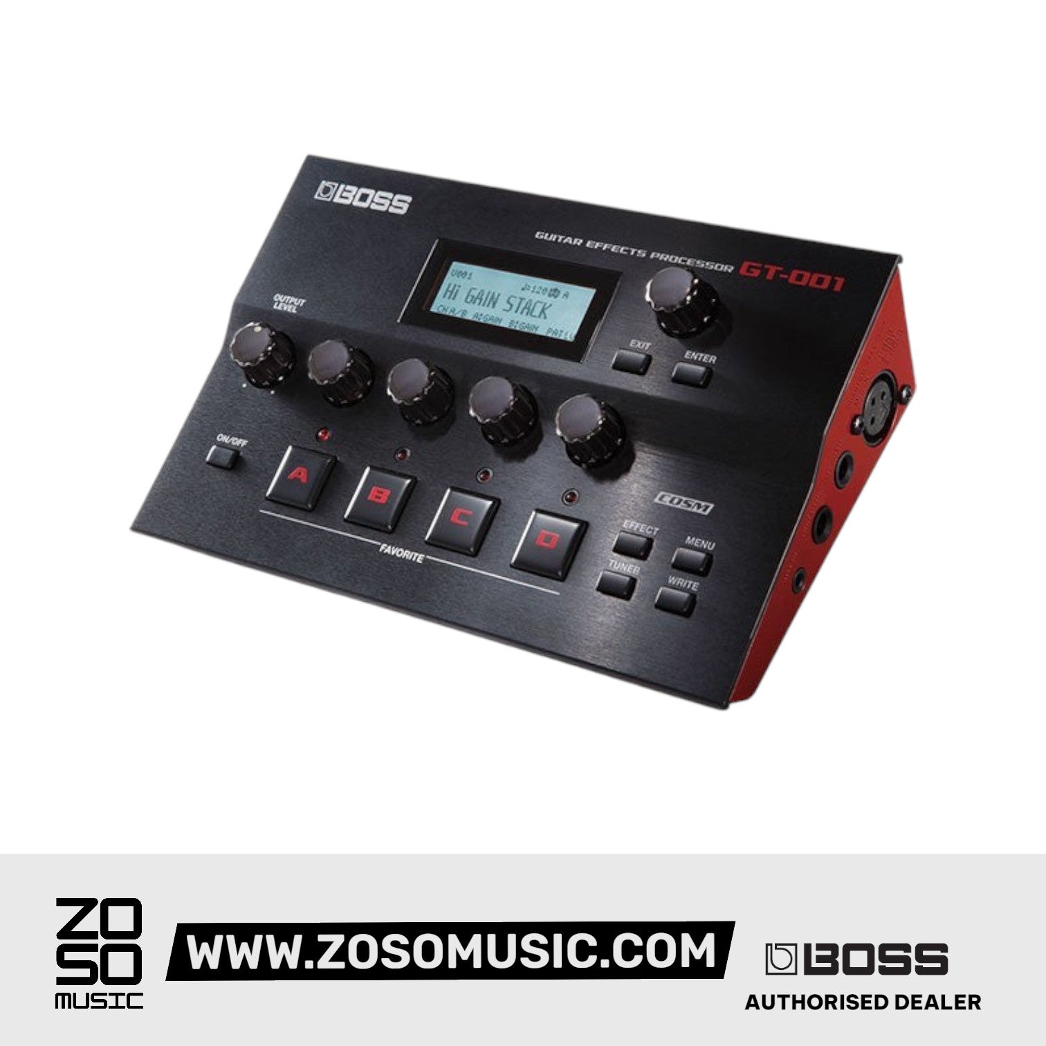 Boss GT-001 Table Top Guitar Effects Processor |  BOSS |  PEDAL & EFFECTS ACCESSORIES |  Zoso Music