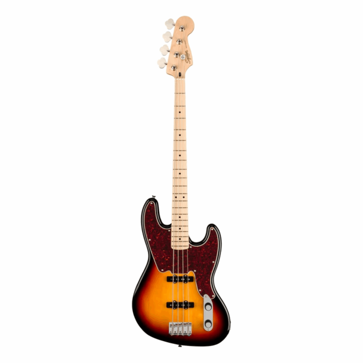 Squier Paranormal Series 54 Jazz Bass Electric Guitar, 3-tone Sunburst