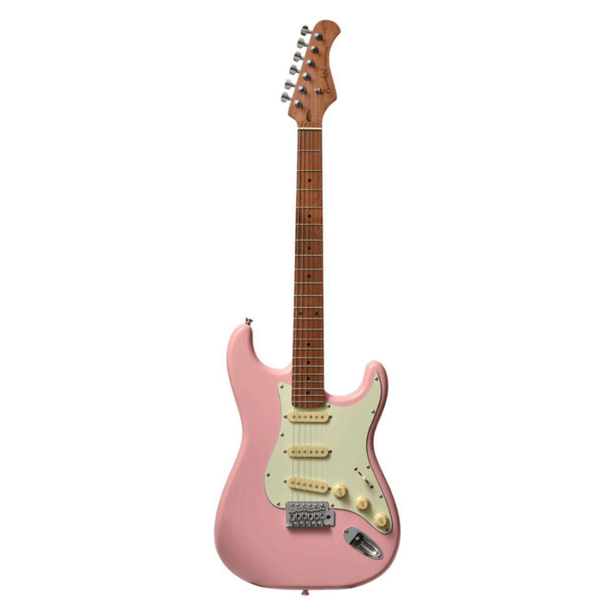 Bacchus Bst-1-rsm/m-slpk Universe Series Roasted Maple Electric Guitar, Shell Pink With Bag