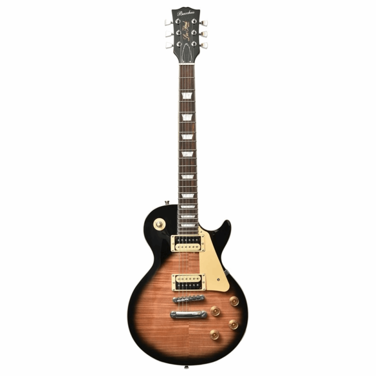 Bacchus Blp-fmh/r Ts Universe Series Electric Guitar, Tobacco Sunburst With Bag
