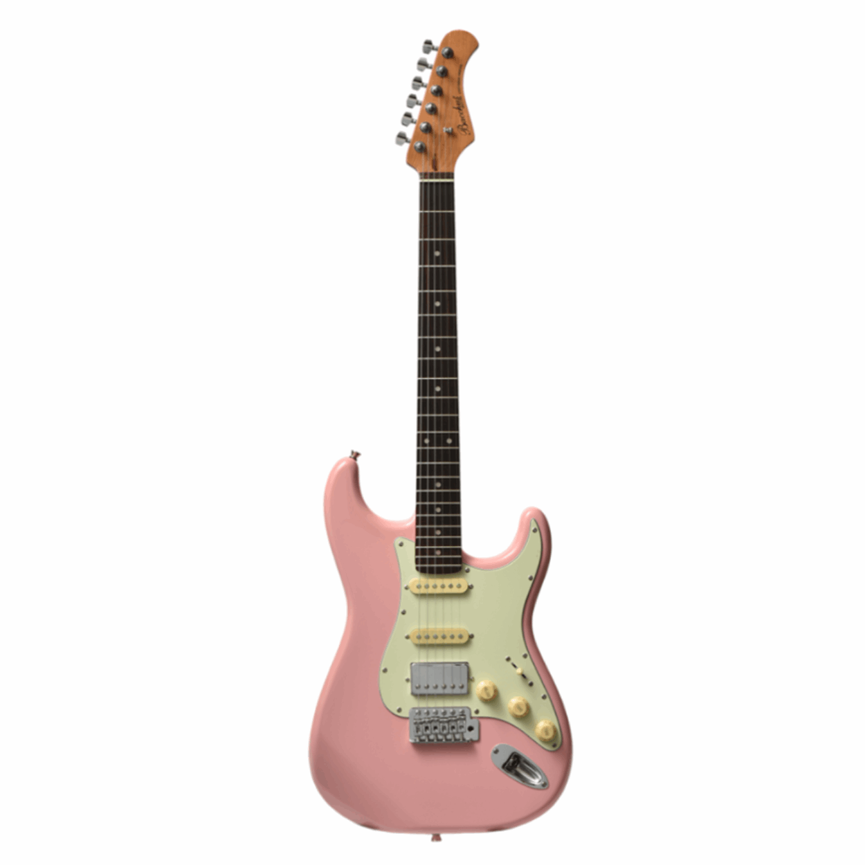 Bacchus Bst-2-rsm/r-slpk Universe Series Roasted Maple Electric Guitar, Shell Pink With Bag