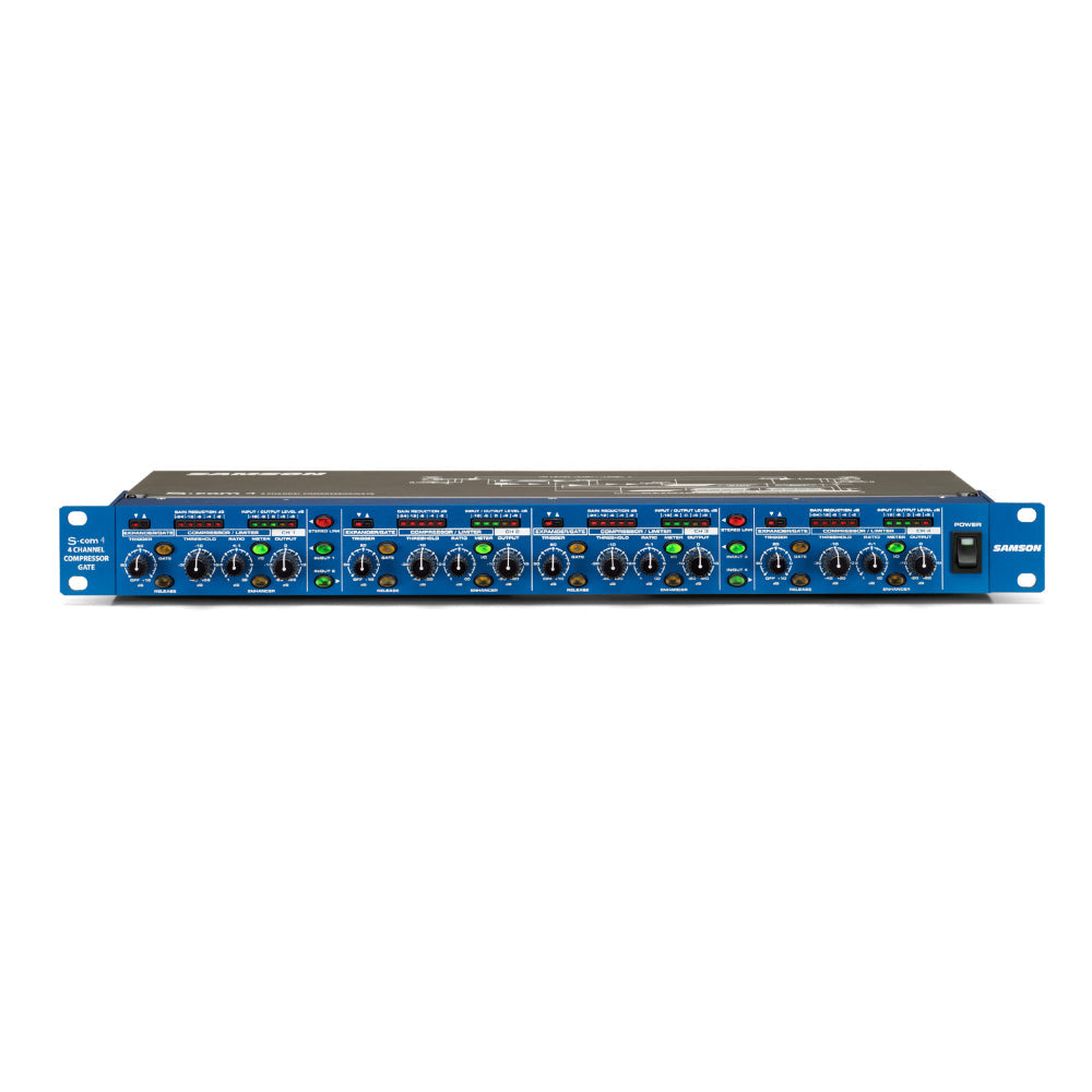 Samson S-COM 4 4-Channel Compressor/Gate |  SAMSON |  AUDIO COMPONENT |  Zoso Music