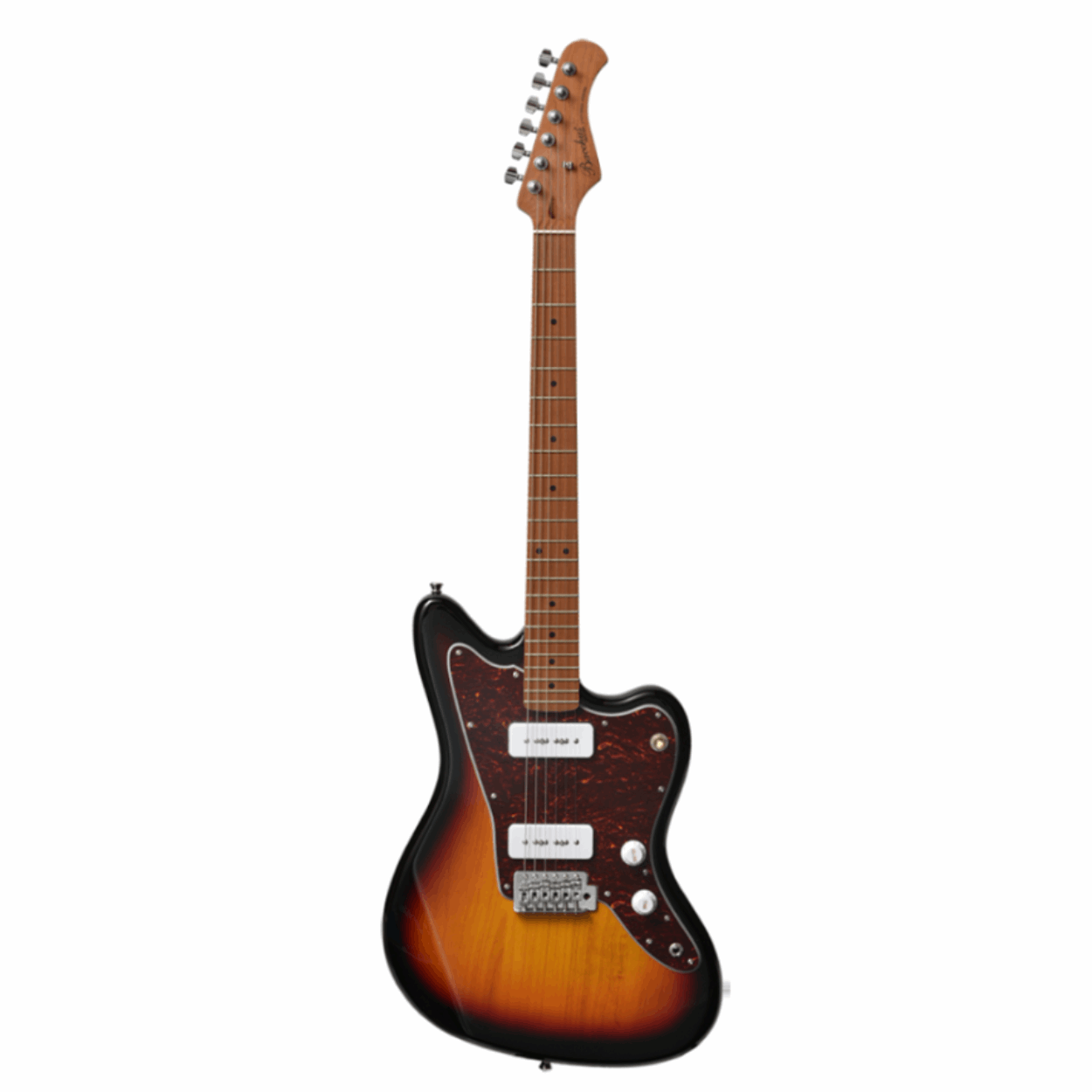 Bacchus Bjm-1rsm/m-3ts Universe Series Roasted Maple Electric Guitar, 3 Tone Sunburst With Bag