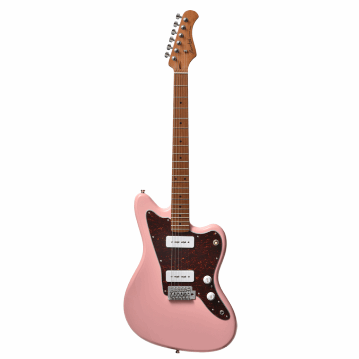Bacchus Bjm-1rsm/m-slpk Universe Series Roasted Maple Electric Guitar, Shell Pink With Bag