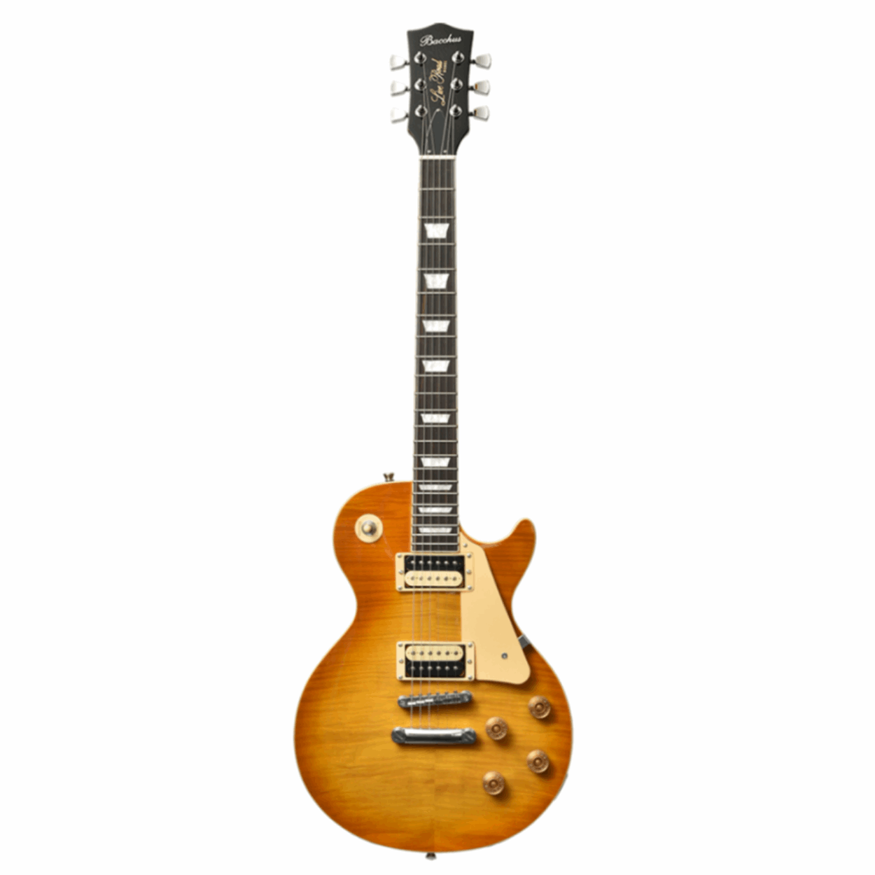 Bacchus Blp-fmh/r Hb Universe Series Electric Guitar, Honey Burst With Bag