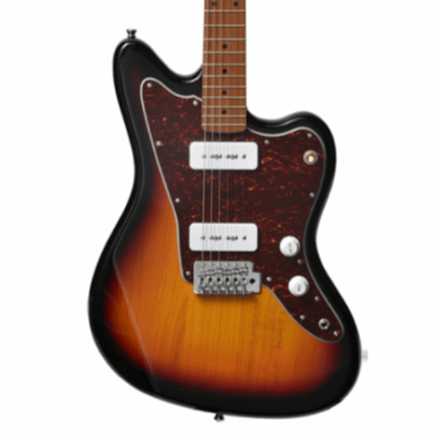 Bacchus Bjm-1rsm/m-3ts Universe Series Roasted Maple Electric Guitar, 3 Tone Sunburst With Bag