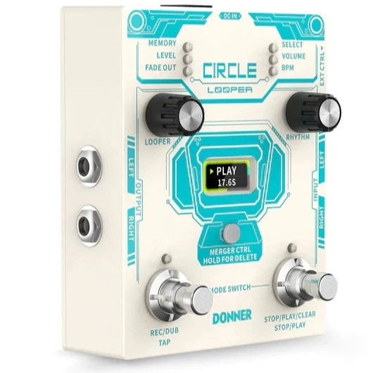 Donner Ec1289 Circle Looper Guitar Effect Pedal |  DONNER |  EFFECTS |  Zoso Music