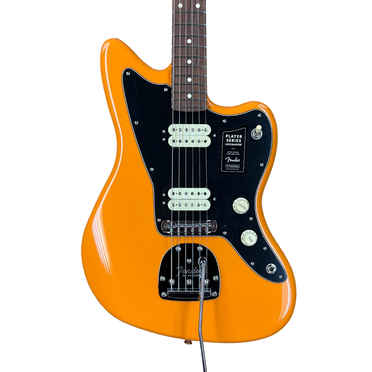 Fender Player Jazzmaster Electric Guitar, Pau Ferro FB, Carpri Orange
