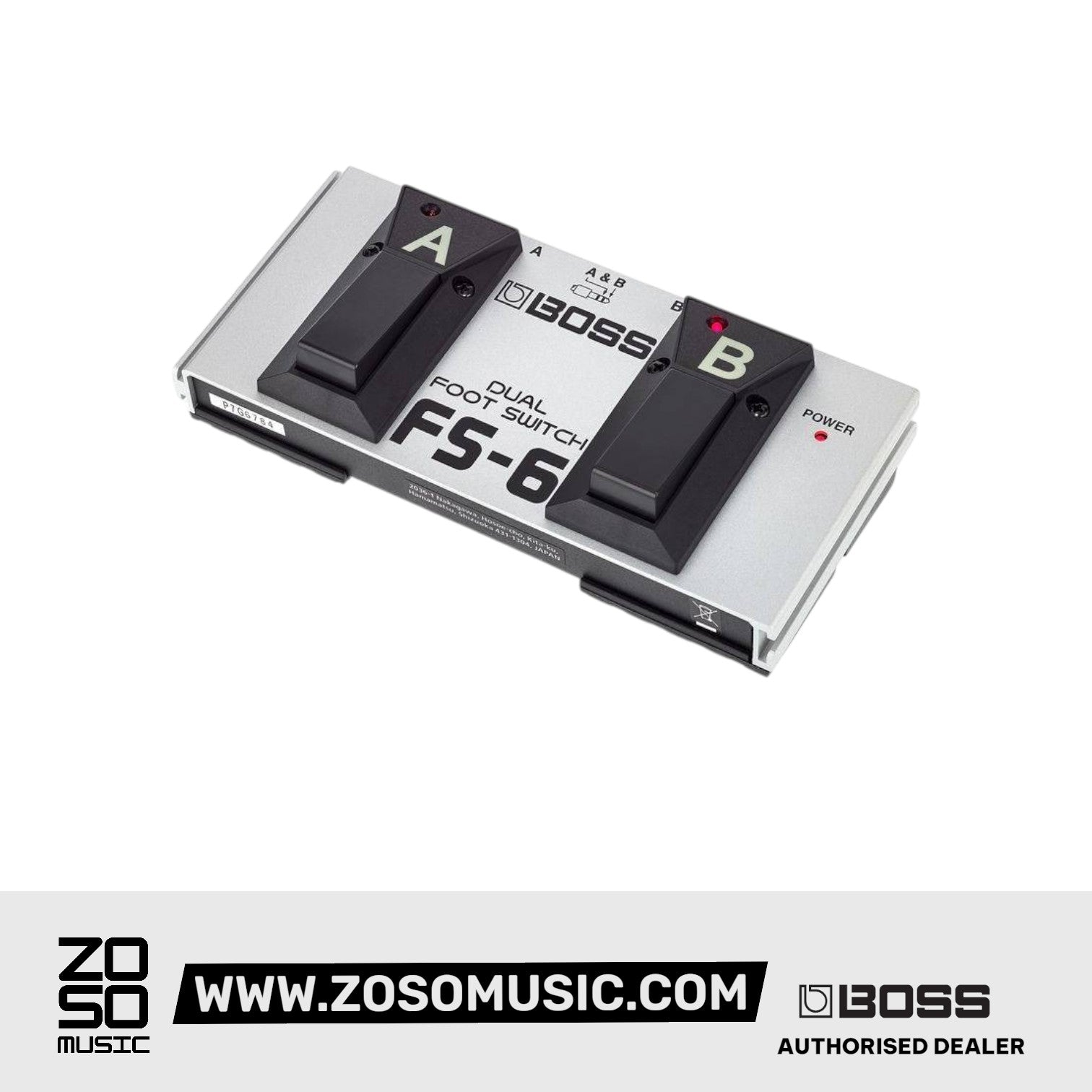 BOSS FS-6 DUAL FOOTSWITCH (DUAL MOMENTARY/LATCHING FOOT SWITCH) | BOSS , Zoso Music