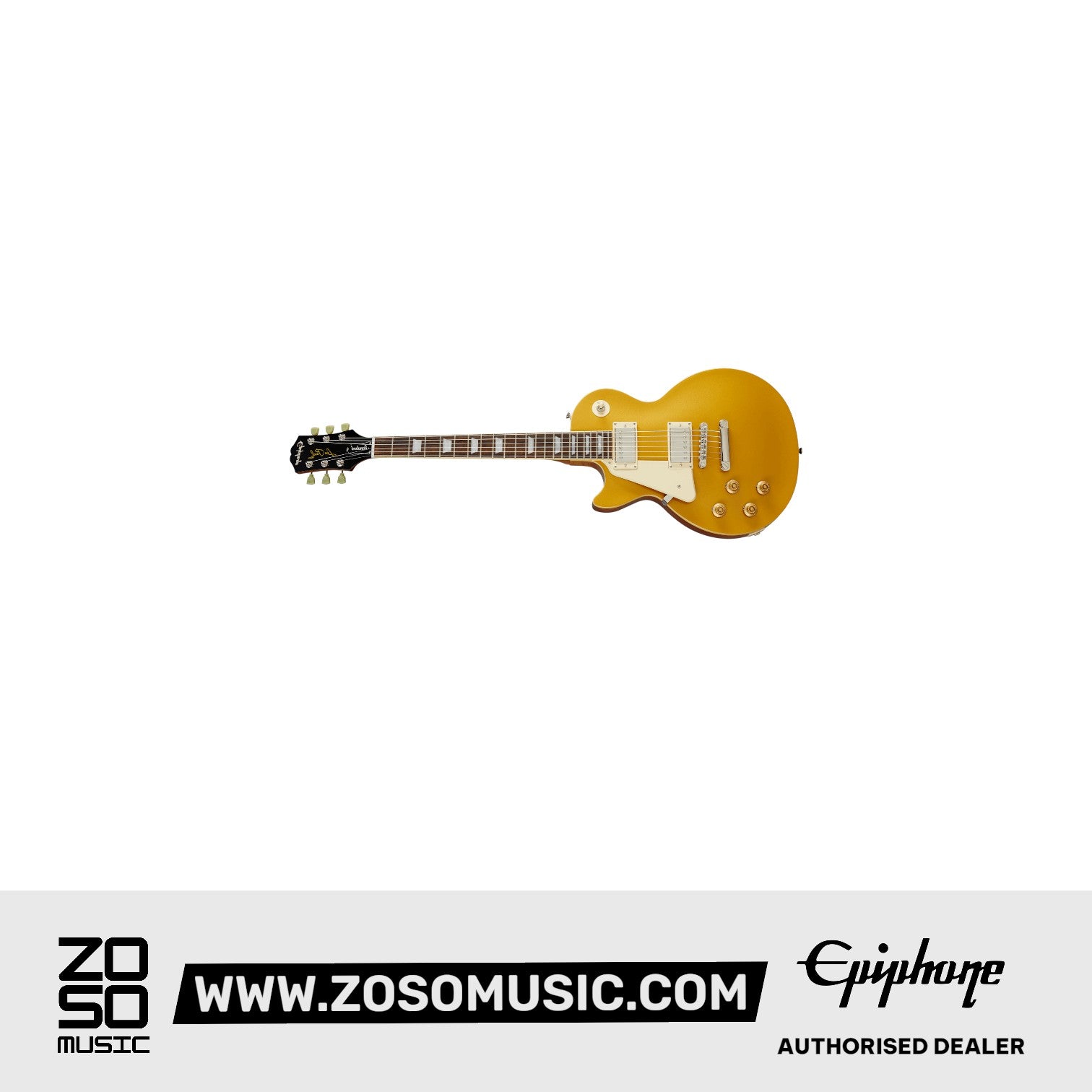 EPIPHONE LES PAUL STANDARD '50S LEFT-HANDED ELECTRIC GUITAR - METALLIC GOLD | Zoso Music