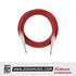 Kirlin IWCX-261PNQ 3 Meter 1/4 Metal Plug Woven Nylon Jacket Instrument Cable