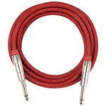 Kirlin IWCX-261PNQ 3 Meter 1/4 Metal Plug Woven Nylon Jacket Instrument Cable
