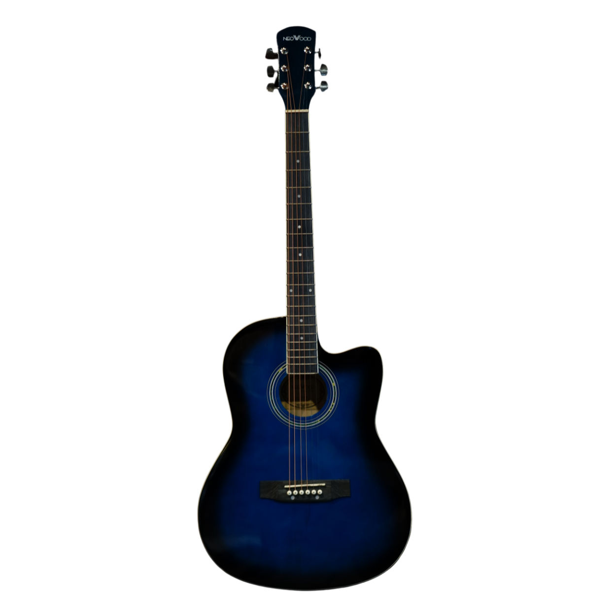 Neowood C10 BU 39Inch Acoustic Guitar Gloss Finish Blue